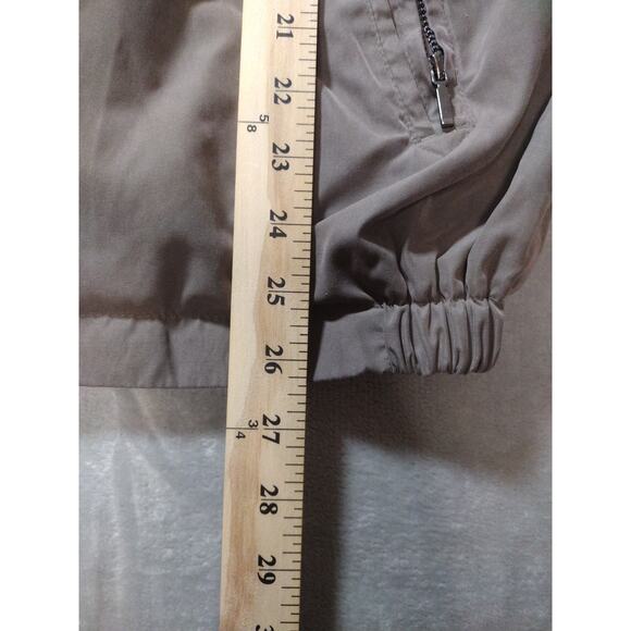 London Fog Mens Jacket Full Zip Long Sleeves Light Gray Inside Pockets Size M - Picture 13 of 15